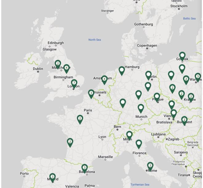 GLP locations