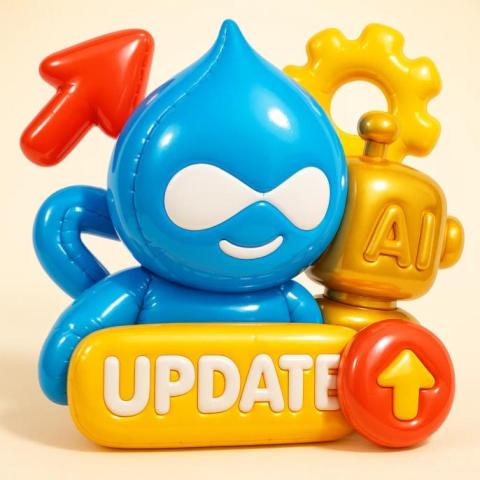 Automatic AI driven Drupal updates core and security